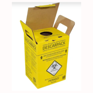 Coletor de Material Perfurocortante Descartável Descarpack 3 Litros